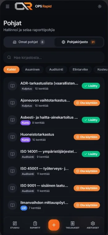 OPS Rapid: pohjakirjasto